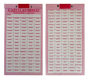 KIT 50 CARTELAS DE RIFA BERGO 200 NOMES CÉDULAS PAPEL 140G MISTAS SORTEIO