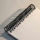 Espiral para Encadernação Caderno 23MM Preto KIT 60 Unidades Capacidade 140 FLS