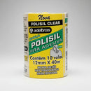 Kit 10 Rolos Fita Adesiva Transparente Polisil Adelbras 12MM X 40M