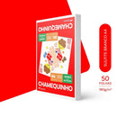 PAPEL SULFITE CHAMEQUINHO A4 BRANCO 180G (60KG) PACOTE 50 FLS DESENHO LETTERING