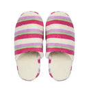Pantufa Peluciada Feminina Listrada  Cores Sortidas
