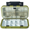 Estojo Organizador Para Iscas Artificiais Anzol Chumbo Pesca Multiuso Modelo XC-002 Flutuante Até 16 Divisórias