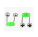 Kit 50 Sino Duplo Alarme Para Vara De Pesca Guizo Sonoro Sahara Cor Verde