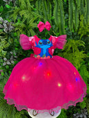 Vestido Tematicos Ysa Kids Lilo Stitch com Led