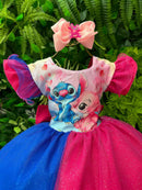 Vestido Tematicos Ysa Kids Lilo Stitch com Led