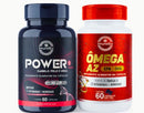 KIT  Power Mulher - Cabelo Pele Unha Premium - 18 Vitaminas e Minerais + 1 Ômega 3 A-Z - 20 Vitaminas e Minerais