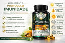 Kit 2 Suplementos Super Imune Plus 490 mg - 10 mg de Própolis + Vitaminas e Minerais Essenciais Premium - 60 Cáps.