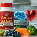Ômega 3 Multivitamínico A-Z - 20 Vitaminas e Minerais + EPA DHA 1400 mg- 60 Caps. Sorftgel