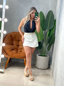 Body em Suplex Gola Boba com Colar Lais Ref. 1913