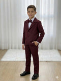 Conjunto Social Miss Cherry Jorge Terno Marsala
