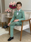 Conjunto Social Miss Cherry Terno Pedro Verde