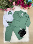 Conjunto Social Miss Cherry Terno Pedro Verde