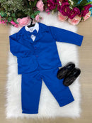 Conjunto Social Miss Cherry Jorge Terno Azul Royal