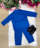 Conjunto Social Miss Cherry Jorge Terno Azul Royal