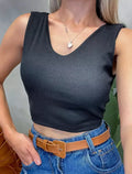 Cropped em Ribana Decote V Ref. 1592