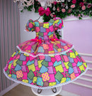 Vestido Mini Miss Junino Sertão Animado Pink