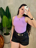 Blusa Feminina Regata em Ribana Ref.1711