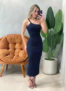 Vestido Midi em Ribana Alça Única Ref. 1712