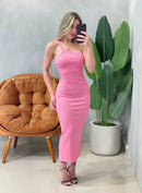 Vestido Midi em Ribana Alça Única Ref. 1712