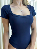 Body Feminino em Ribana Decote Quadrado Ref.1767