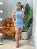Vestido Curto em Malha Romantic Balone com Fivela Ref. 1839