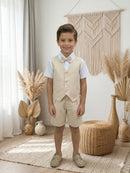Conjunto Social Miss Cherry Leandro Colete Linho