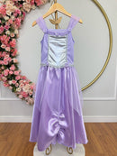Fantasia Infantil Princesas Sofia e Rapunzel Com Luvas