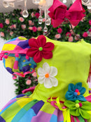Vestido Marie Junino Luxo Arraia da Aquarela