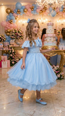 Vestido Bella Child Martina Azul Bebe
