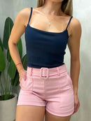 Shorts em Neoprene com Cinto Embutido Ref. 1923