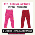 Legging Infantil Menina Estampada Rovi Kids Legging térmica legging flanelada