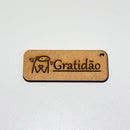 Kit 10 chaveiros Gratidão em MDF