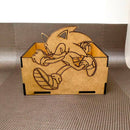 Kit 10 caixinha MDF 12x12cm Lembrancinha Sonic