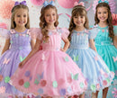 Vestido Marie Jardim Encantado Isis Luxinho + Saiote