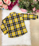 Camisa Flanelada Xadrez Junina Rian Amarelo