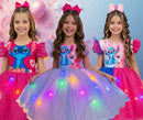 Vestido Tematicos Ysa Kids Lilo Stitch com Led  + Saiote