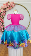 Fantasia Infantil da Princesa Pequena Sereia Ariel Festas