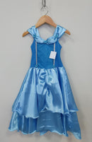 Fantasia Infantil Frozen e Cinderela Azul Renda Brilho