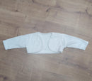 Bolero Bebê de Pelúcia Branco S/ Botão Confort