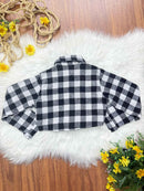 Camisete Infantil de Flanela Xadrez Varias Cores