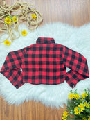 Camisete Infantil de Flanela Xadrez Varias Cores