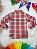 Camisa Infantil Fantasia Quadrilha Festa Junina Vermelho