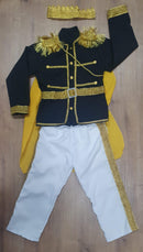 Conjunto Fantasia de Príncipe Azul Marinho Luxo Festas