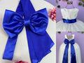 Faixa ajustável com Laço feitos de cetim várias cores para Vestidos 1