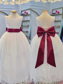 Faixa ajustável com Laço feitos de cetim várias cores para Vestidos 1