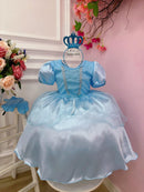 Fantasia Infantil Princesas Frozen C/ Tiara e Luva Luxo