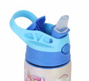 Garrafinha Infantil do Unicórnio Up4you Azul e Rosa Aço Inóx