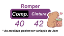 Romper Capivara Milk Shake Pink C/ Laço Festas Luxo