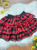 Saia Infantil de Flanela Xadrez Varias Cores