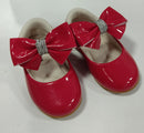 Sapatinho Vermelho Veniz Com Lacinho e Strass Batizado